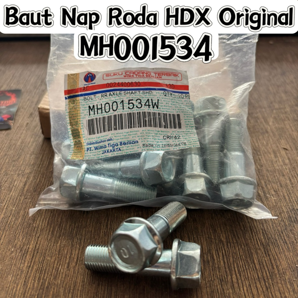 Jual Baut Nap Roda HDX Original MH001534W Baut Nap Roda Canter HDX ...