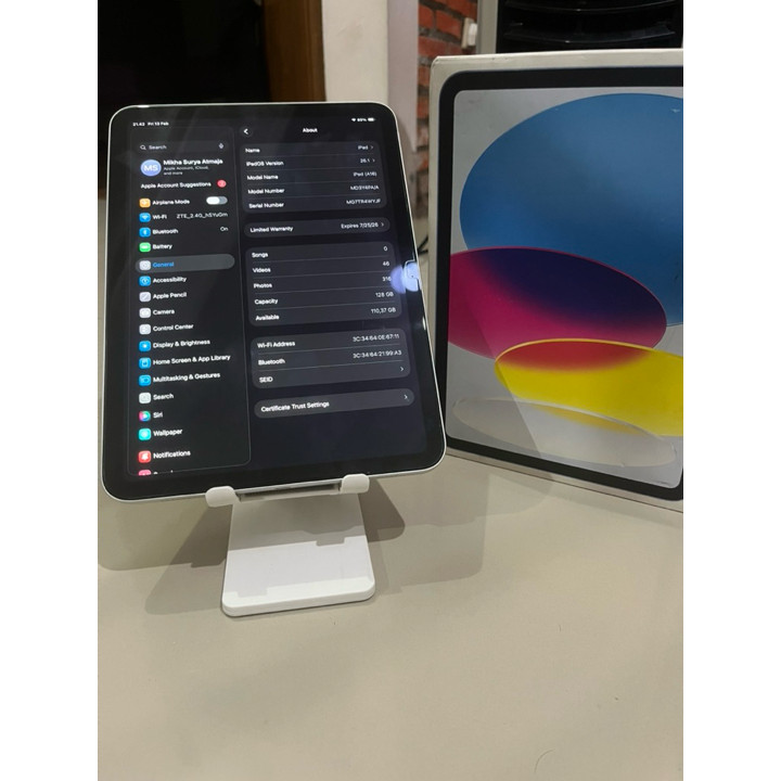 iPad gen 11, 128GB, WiFi ONLY (Garansi iBox ON !!!)