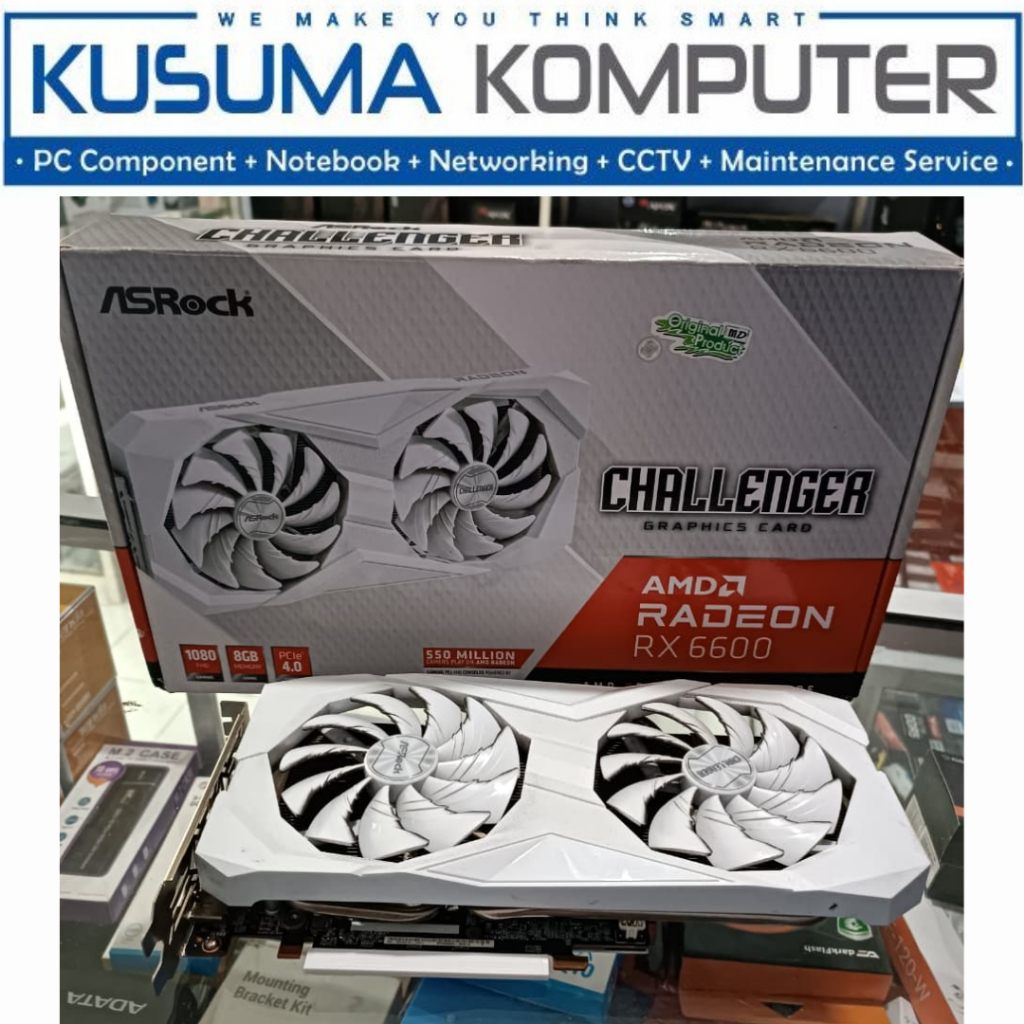 Jual VGA AMD RADEON rx6600 Asrock Challenger RX 6600 8GB DDR6 White ...