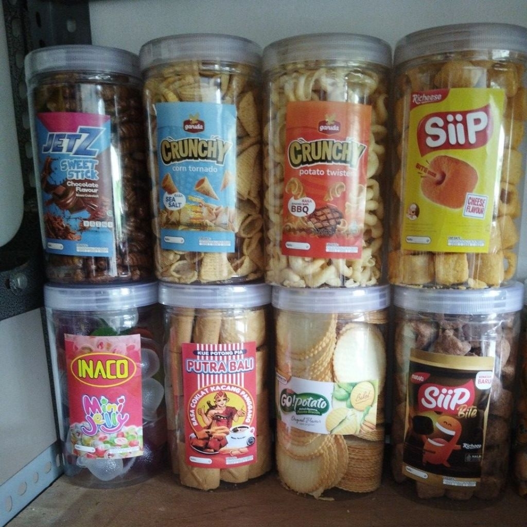 Jual JAJAN KEMASAN TABUNG 1000ML ORIGINAL | Shopee Indonesia