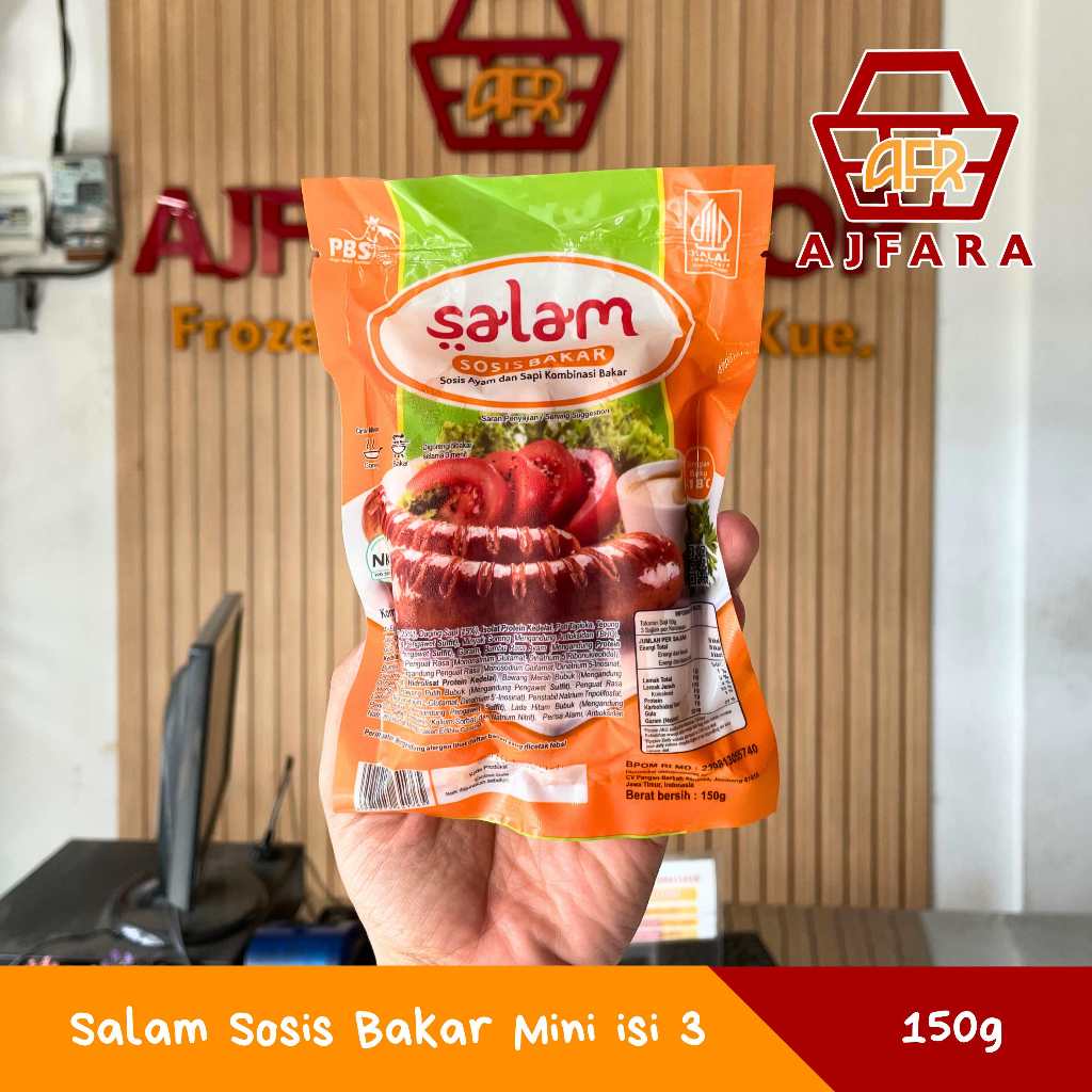 Jual Salam Sosis Bakar Mini Isi 3 150 gram Sosis Sapi Ayam Frozen Food ...