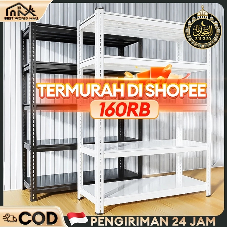 Jual BEST Rak Besi Susun Kapasitas Beban Maksimum 1500kg Mudah Dirakit ...