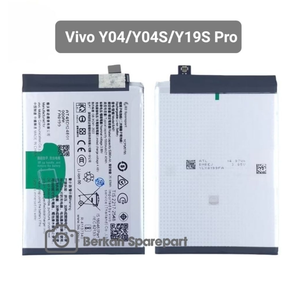 Jual Baterai BA61 Vivo Y04 / Y04s / Y19s / Y19s Pro Battery | Shopee ...