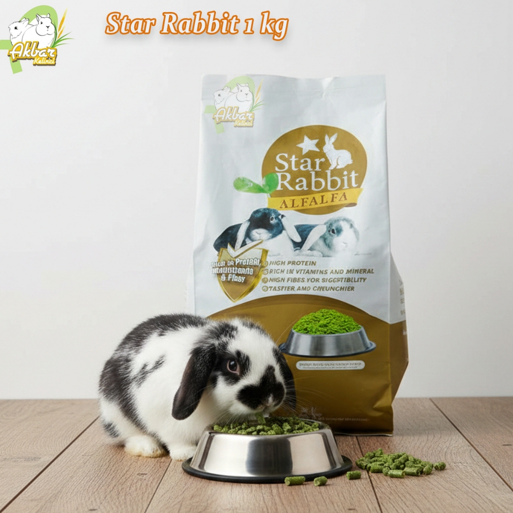 Jual Star Rabbit 1 kg Freshpack | Makanan Pelet Kelinci Star Rabbit ...