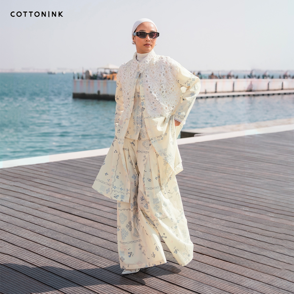 Jual COTTONINK - Dress Wanita Cream Rien #RayaCollection2026 | Shopee ...