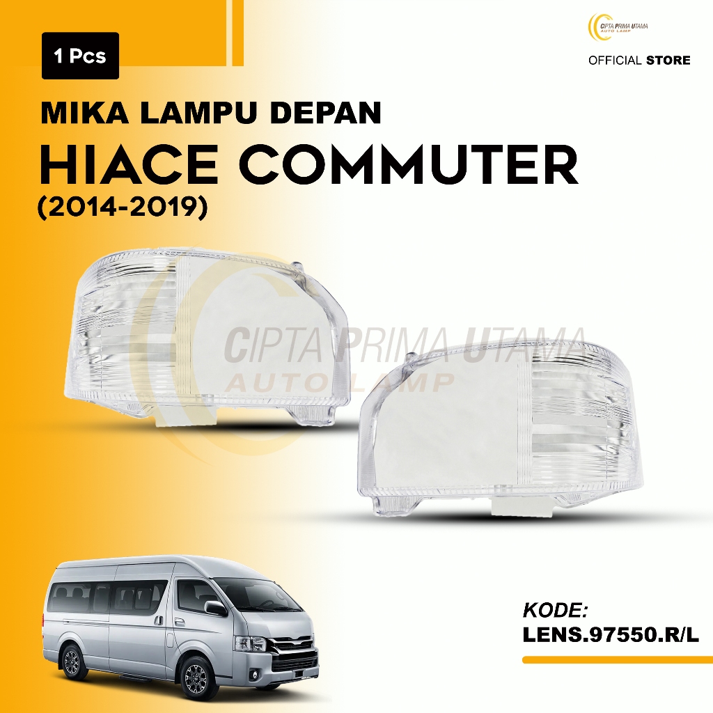 Jual CPU Lens Headlamp Mika Lampu Depan Hiace Commuter 2014 2015 2016 ...