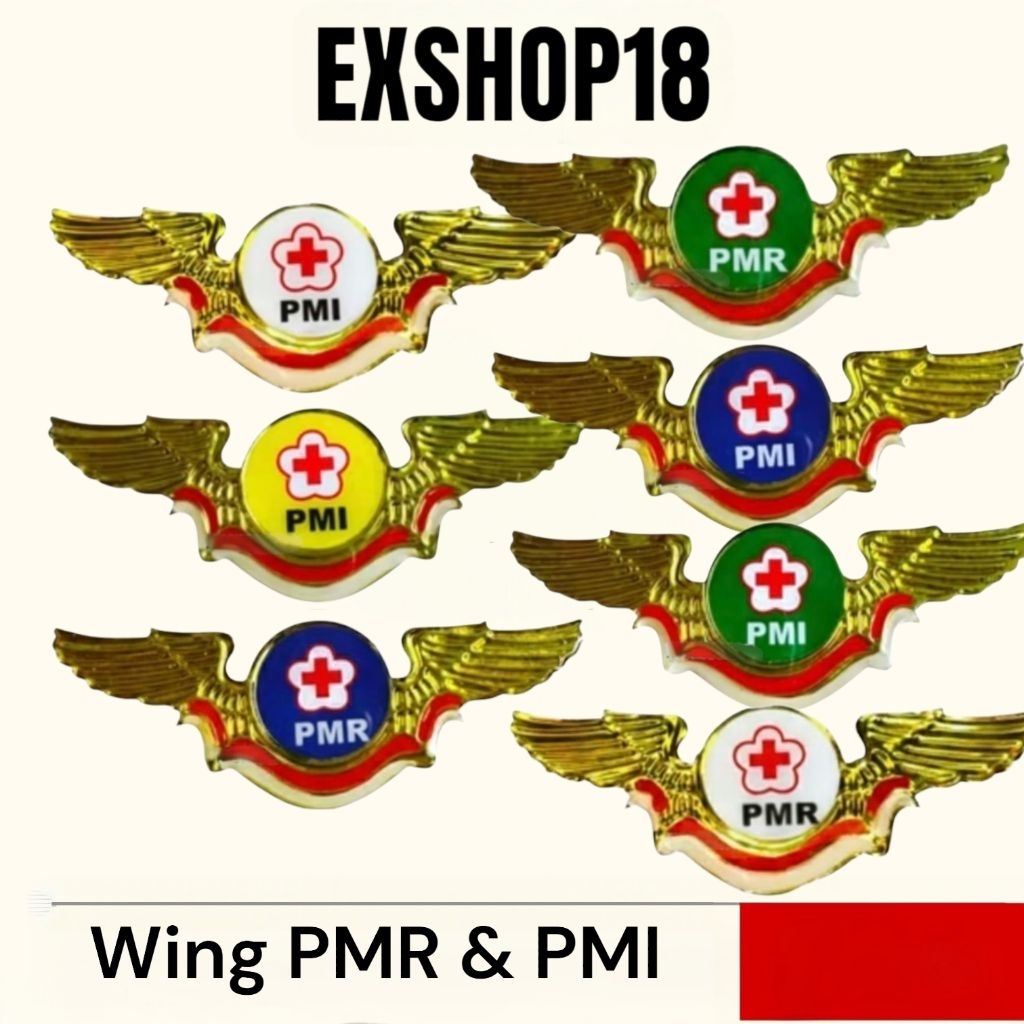 Jual Pin Wing PMI PMR Mula Madya Wira Fiber / Pin Wing PMR / Pin Wing ...