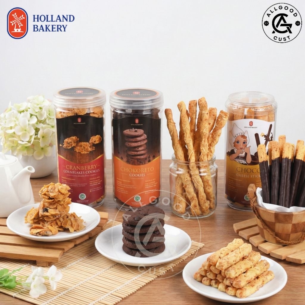 Jual Holland Bakery Cookies Tube | Kue cranberry Cornflake, Chokoreto ...