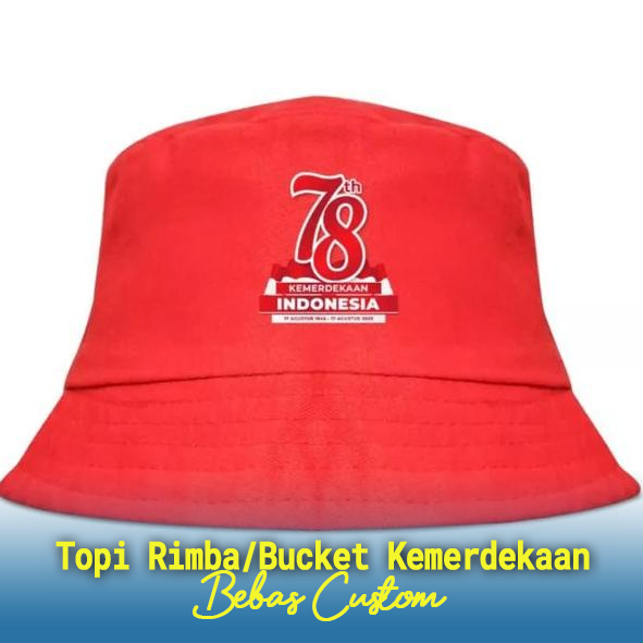 Jual Topi Kemerdekaan Model Rimba/Bucket, Topi Rimba Desain Dirgahayu ...