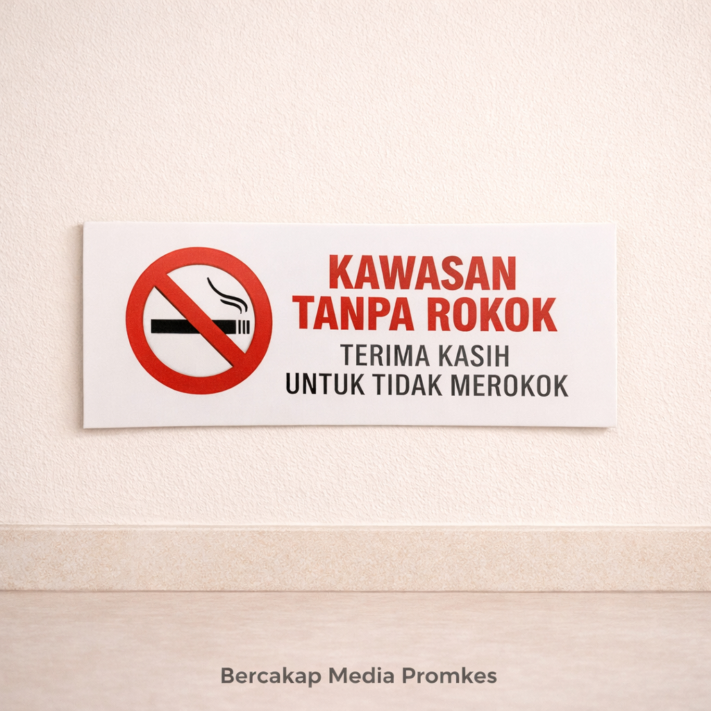Jual Stiker Kawasan Tanpa Rokok 11 cm x 30 cm | Stiker Dilarang Merokok ...