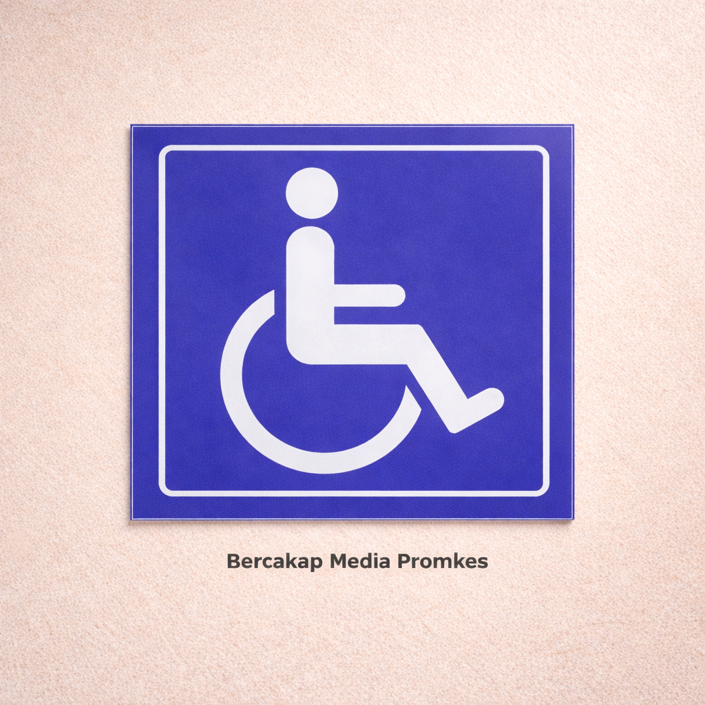 Jual Stiker Difabel | Sticker Lantai | Lambang Kursi Roda | Sticker ...