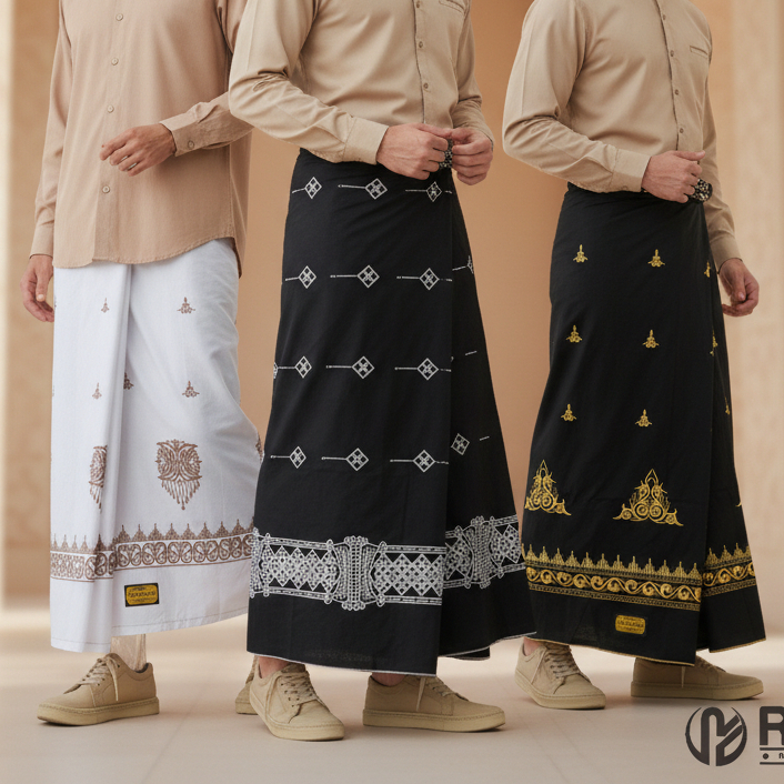 Wadimor sarung bordir pintu aceh toraja bali dan minang songket sultan pelikat sarong katun lembut