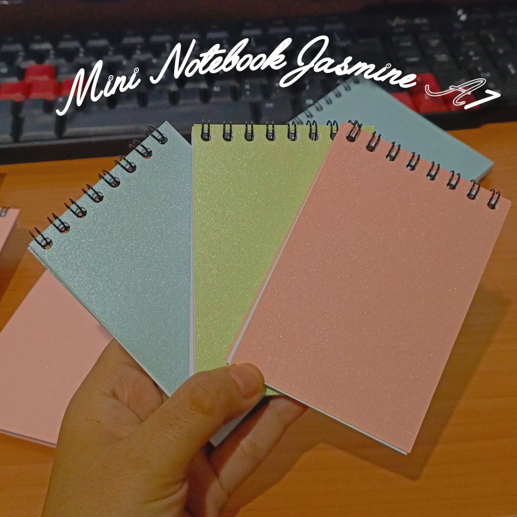 Jual Block note Jasmine A7 ( 7 x 10 cm ) warna pastel isi polos warna ...