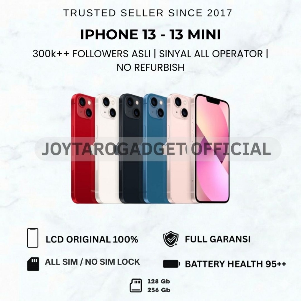 Jual iPHONE 13 - 13 Mini 128gb 256gb | Lcd 100% Original | Fullset | No ...