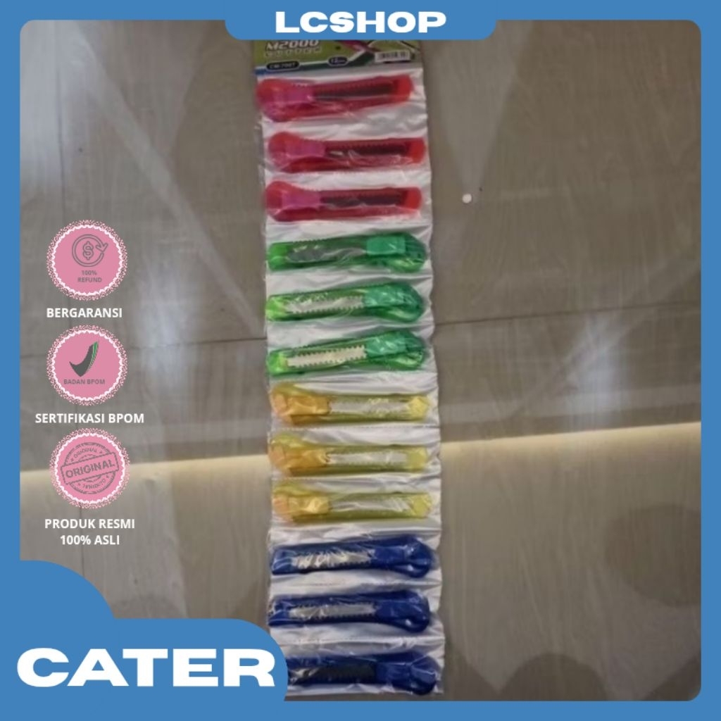 Jual Carter/Cutter Renteng isi 12Pcs | Shopee Indonesia