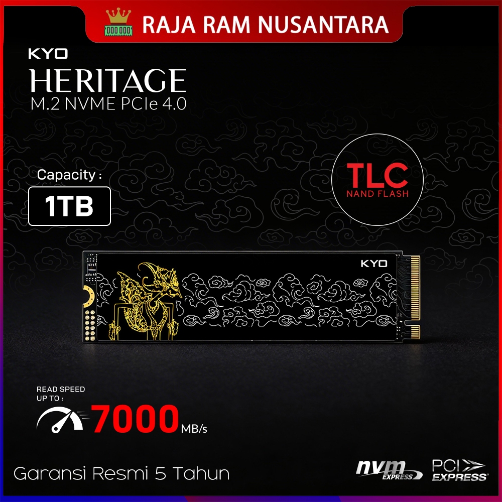Jual KYO HERITAGE W70 1TB SSD M.2 NVMe PCIe 4.0 TLC Nand SSD Gen4 x4 ...