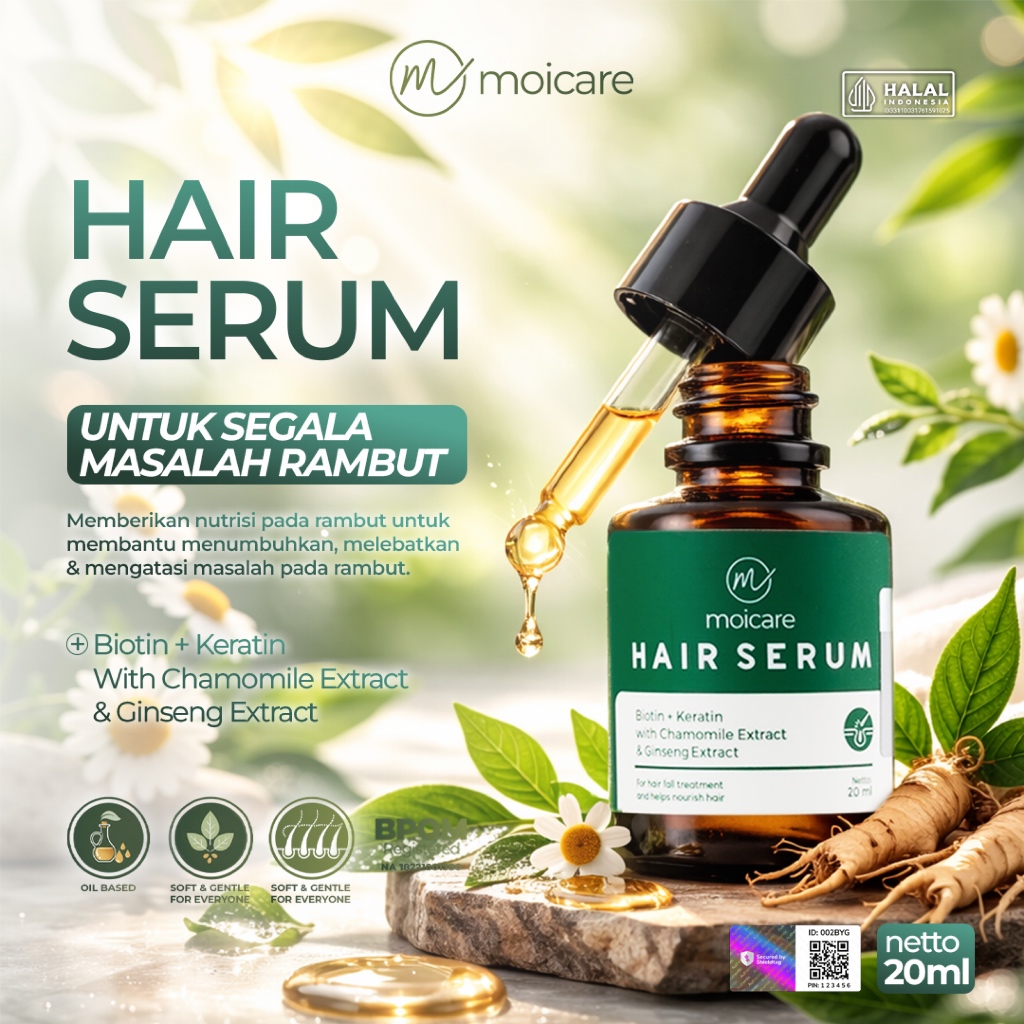 Jual Moicare Hair Serum – Anti Hair Fall dengan Biotin, Keratin ...