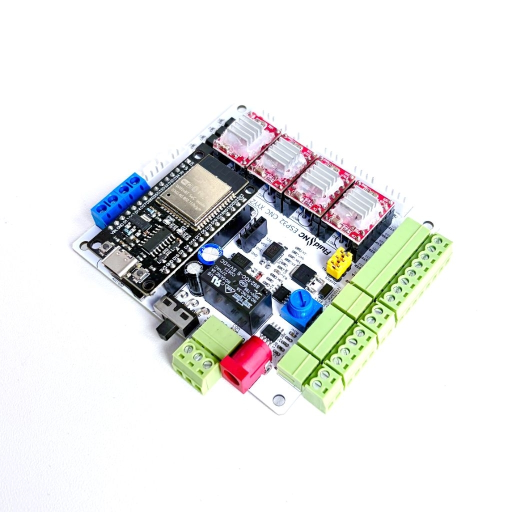 Jual FluidNC ESP32 CNC XYYZ 3 Axis GRBL Wifi Micro SD Relay RS485 ...