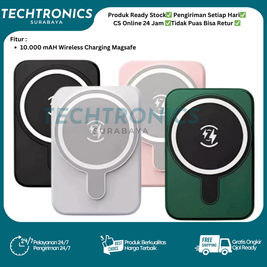 Powerbank 5000/10000mAH 20W iPhone Android iOS Wireless Fast Charging Magsafe Mini Power Bank