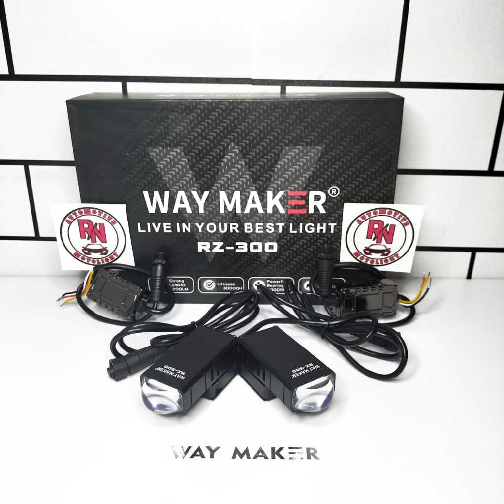 Jual Lampu Sorot Kabut Mini Laser Slim Waymaker RZ-300 Blue Lens ...