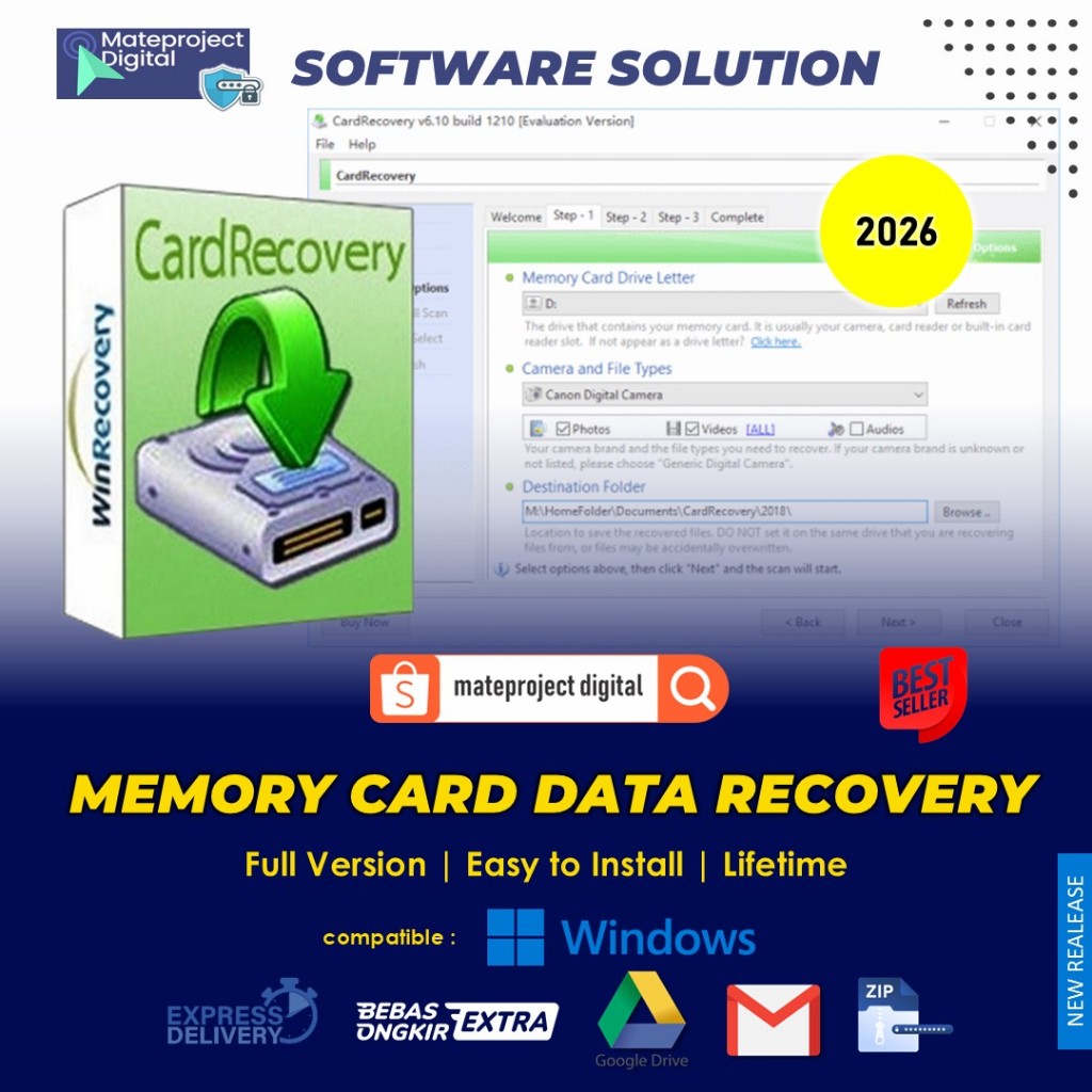 Jual Memory Card Data Recovery 6.30 Full Lifetime Software Data ...