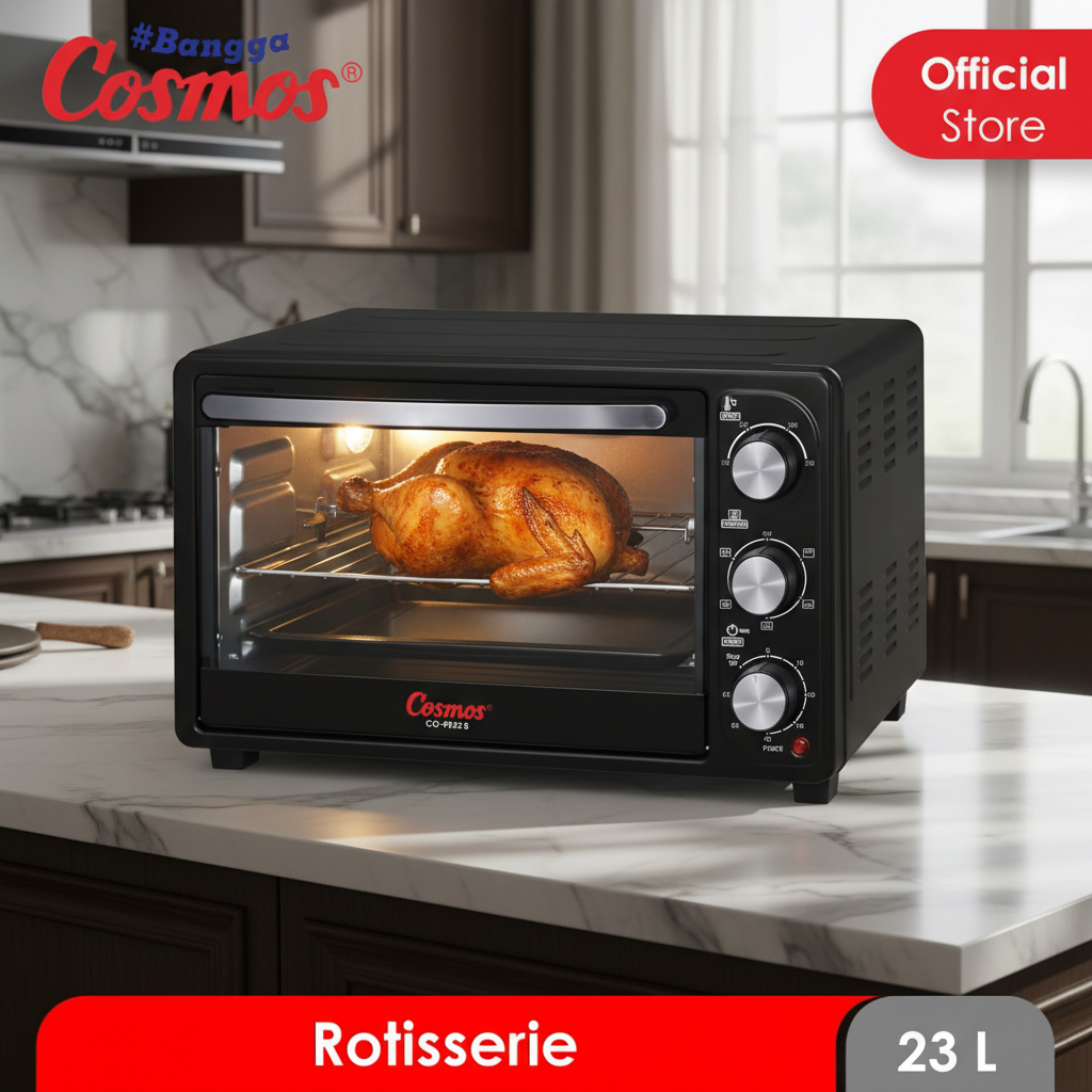 Jual Cosmos Oven Listrik 23 Liter CO-9923 RB - BBQ Rotisserie | Shopee ...