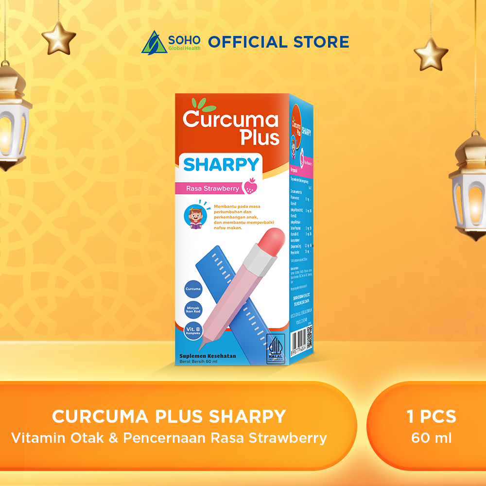 Jual Curcuma Plus Sharpy Suplemen Tumbuh Kembang Anak Rasa Strawberry ...