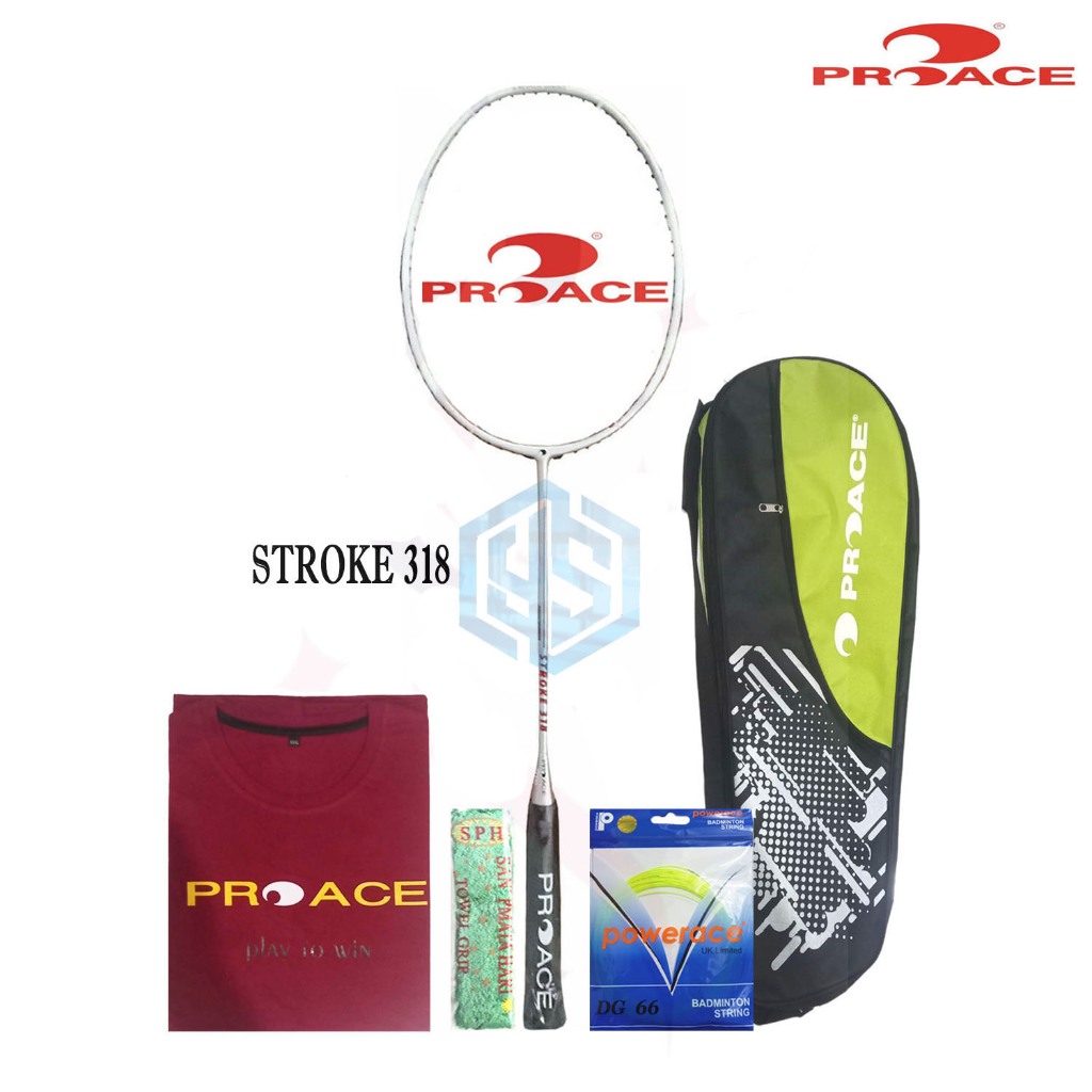 Jual Raket ProAce Stroke 318 316 Bonus Komplit Raket Pro Ace Stroke ...