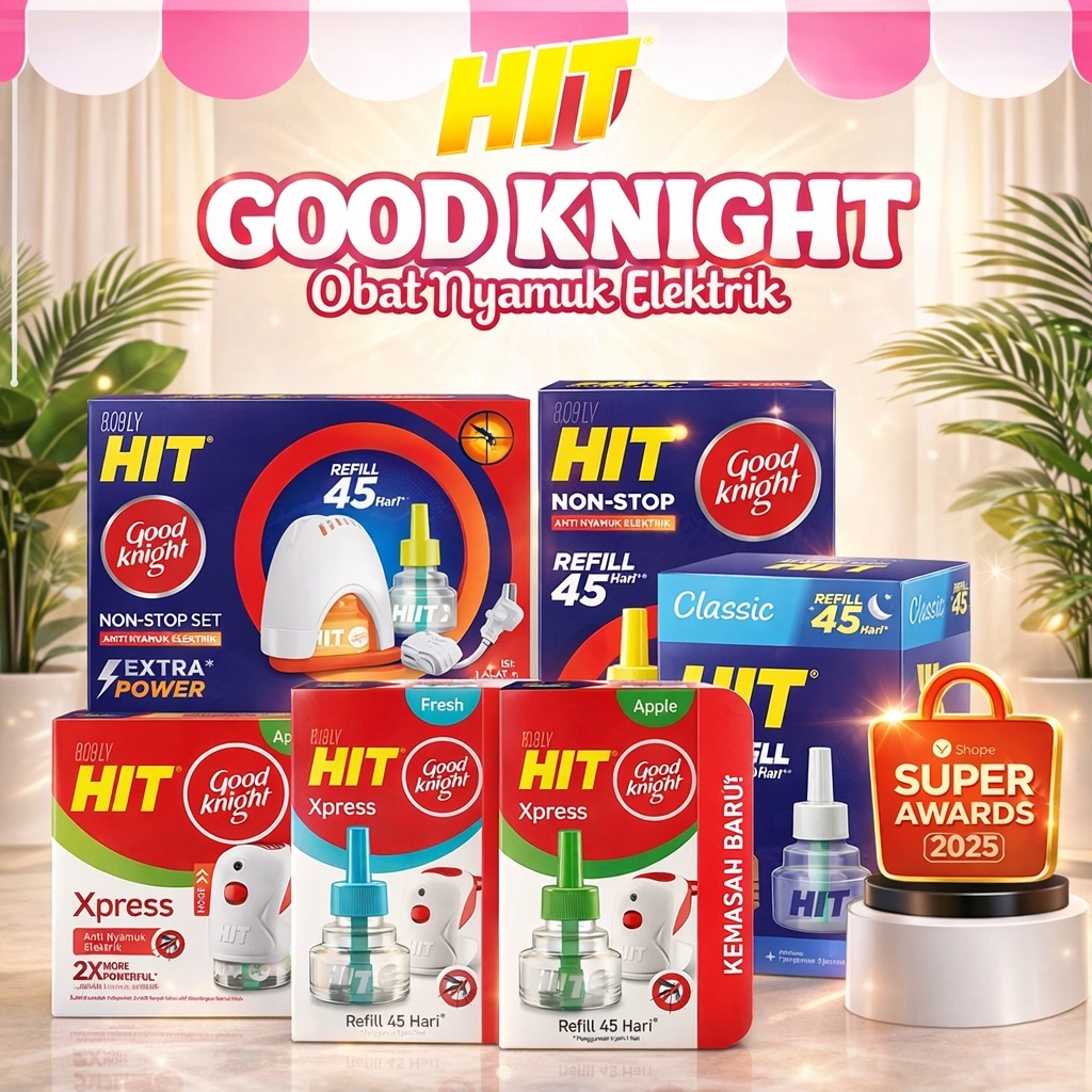 Jual Hit Good Knight | All Series | Set + 1 Refill Fresh /Refill ...