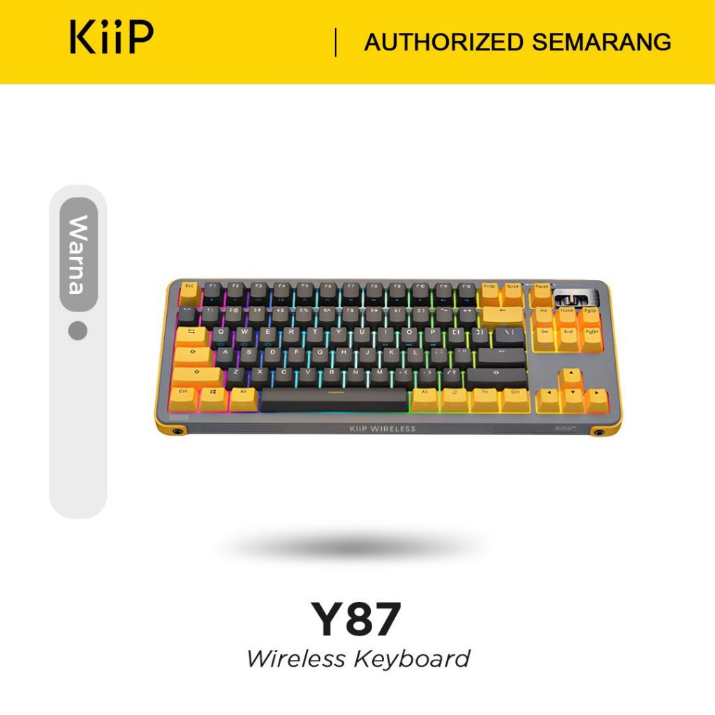 Jual KiiP Wireless Y87 Gateron Switch Mechanical Gaming Keyboard Layout ...