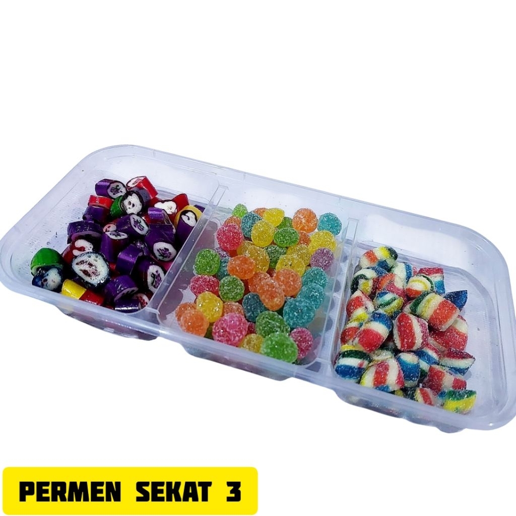 Jual Permen Sekat 3 Rasa Mix Candy Hampers Hari Raya | Shopee Indonesia