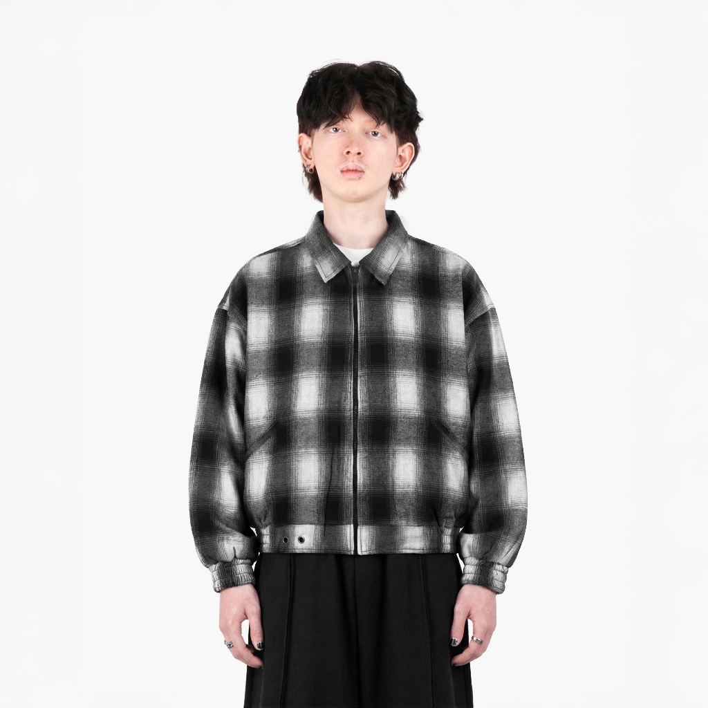 Jual FAITH FADE - Flannel Reversible Work Jacket (Black-White) | Shopee ...