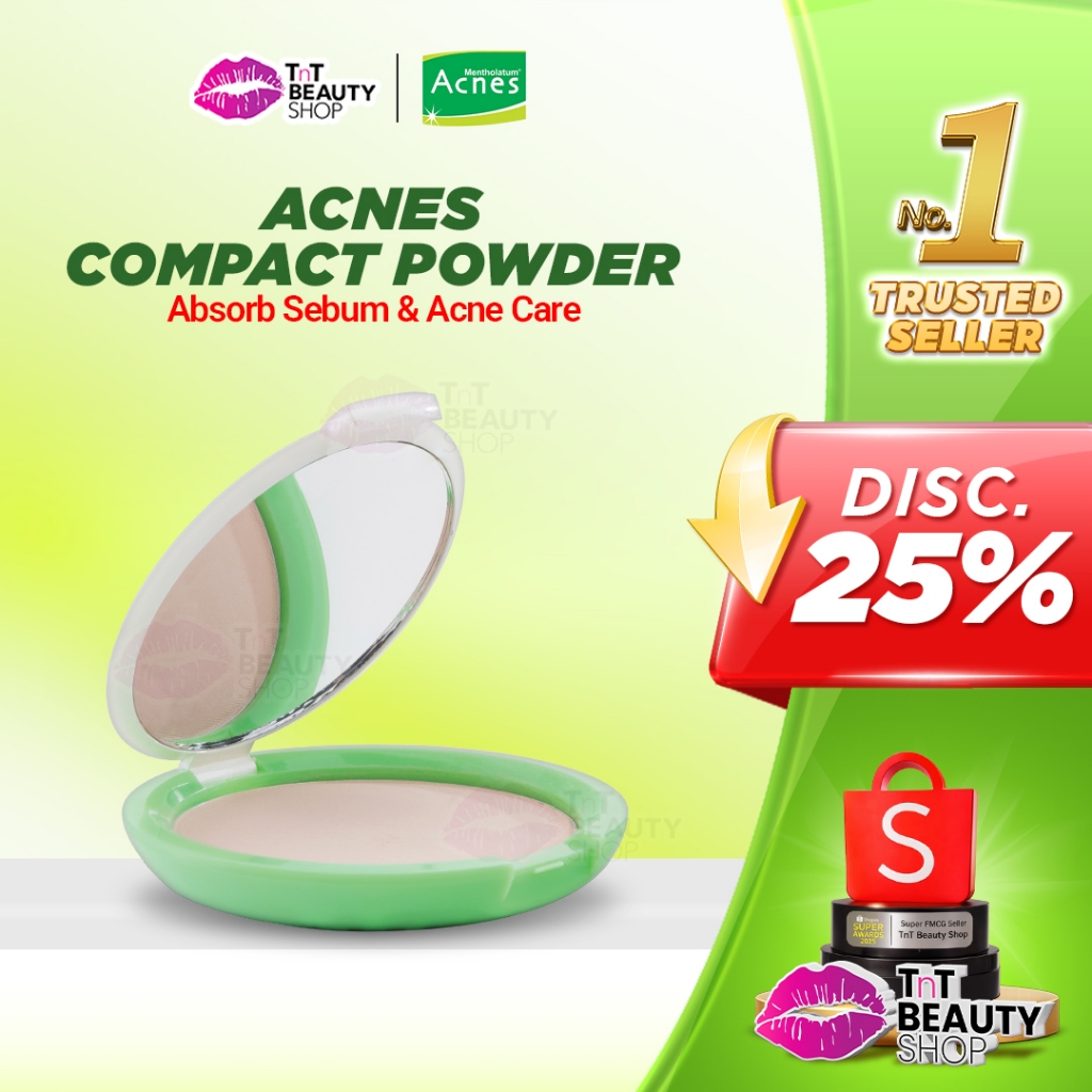 Jual Acnes Compact Powder Absorb Sebum & Acne Care 14g - Bedak Padat ...