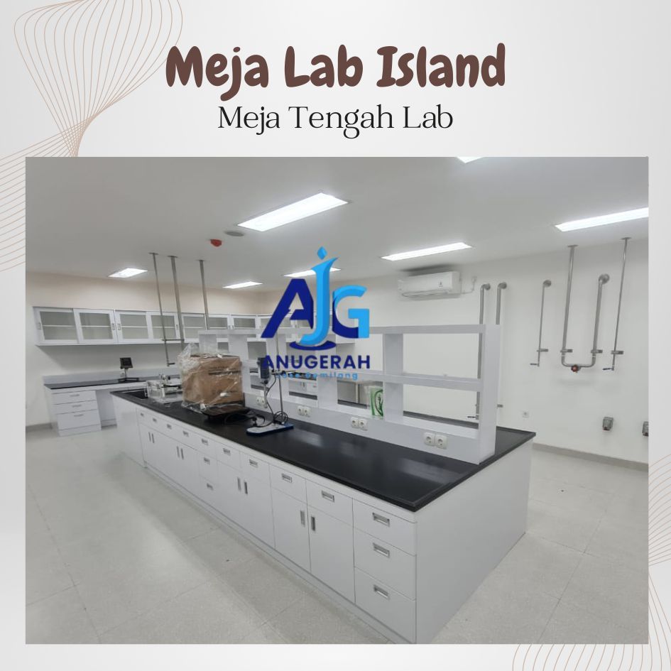 Jual Island Bench Laboratory / Meja Tengah Laboratorium Top Table ...