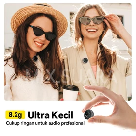 MIX.SUARA K31 Pro A37 Mic Clip On Wireless Microphone Jepit Di Baju Type C IOS 3in1 Plug Play