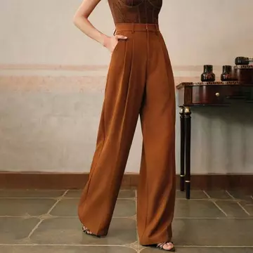 Celana Kerja Wanita Highwaist Loose Pants Jumbo S 3XL Celana Kulot Panjang Premium First Hand