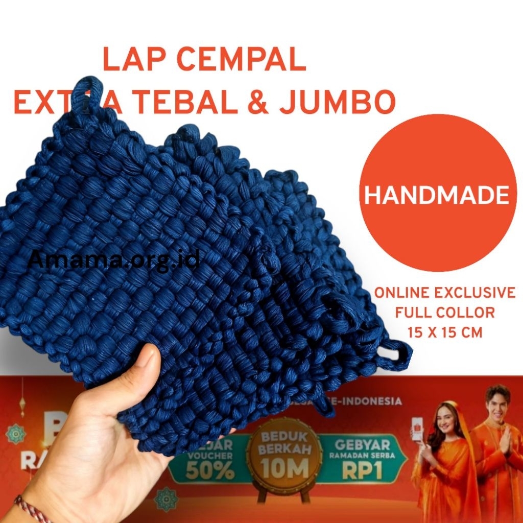 Jual Lap Cempal Extra Jumbo Dan Tebal Anti Panas 15x15cm - Ceumpal ...