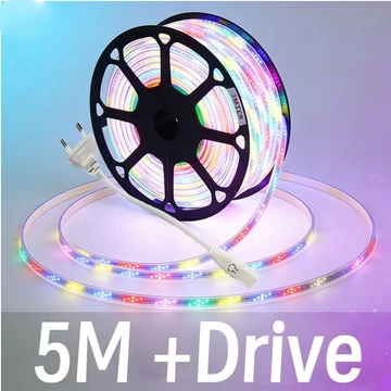 Lampu Led Strip Selang 2835 10Meter 220V Outdoor Rgb Led Strip Warna Warni Smd 5050