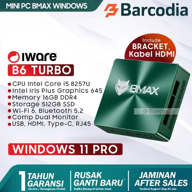 BARCODIA Mini PC BMAX B6 Turbo Intel Core i5 Ram 16GB SSD 512Gb Windows 11