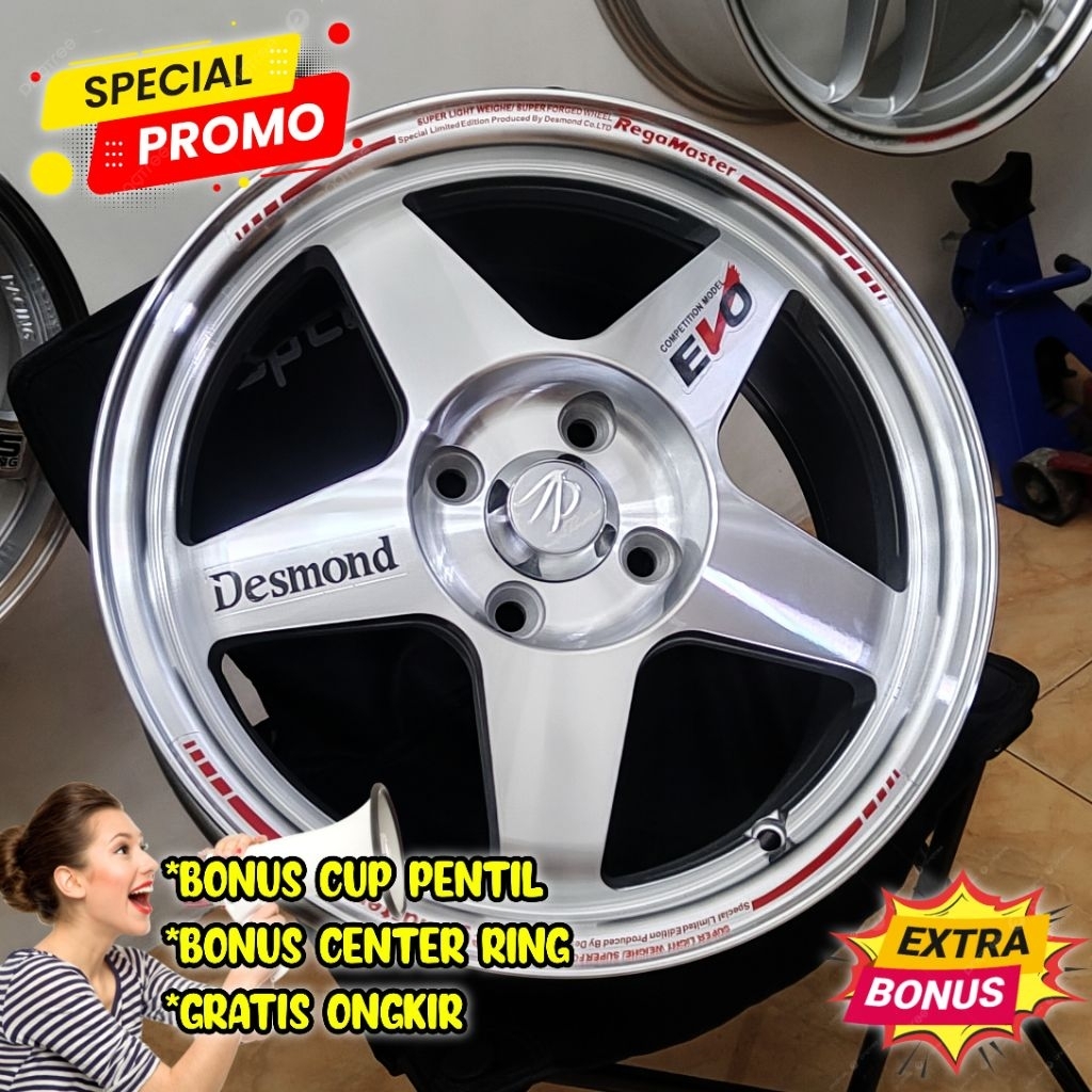 Jual (PROMO) Velg baru murah R15 Evo regamaster (4PCS) | Shopee Indonesia