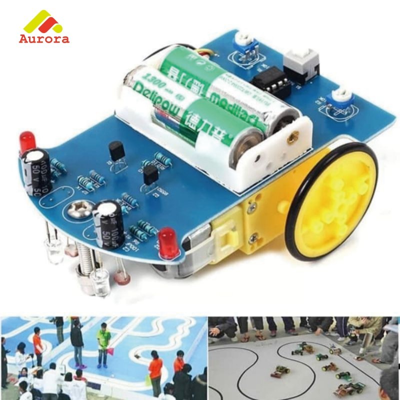 Jual DIY Kit Robot Tracking Line Follower Smart Car Untuk Anak Belajar ...