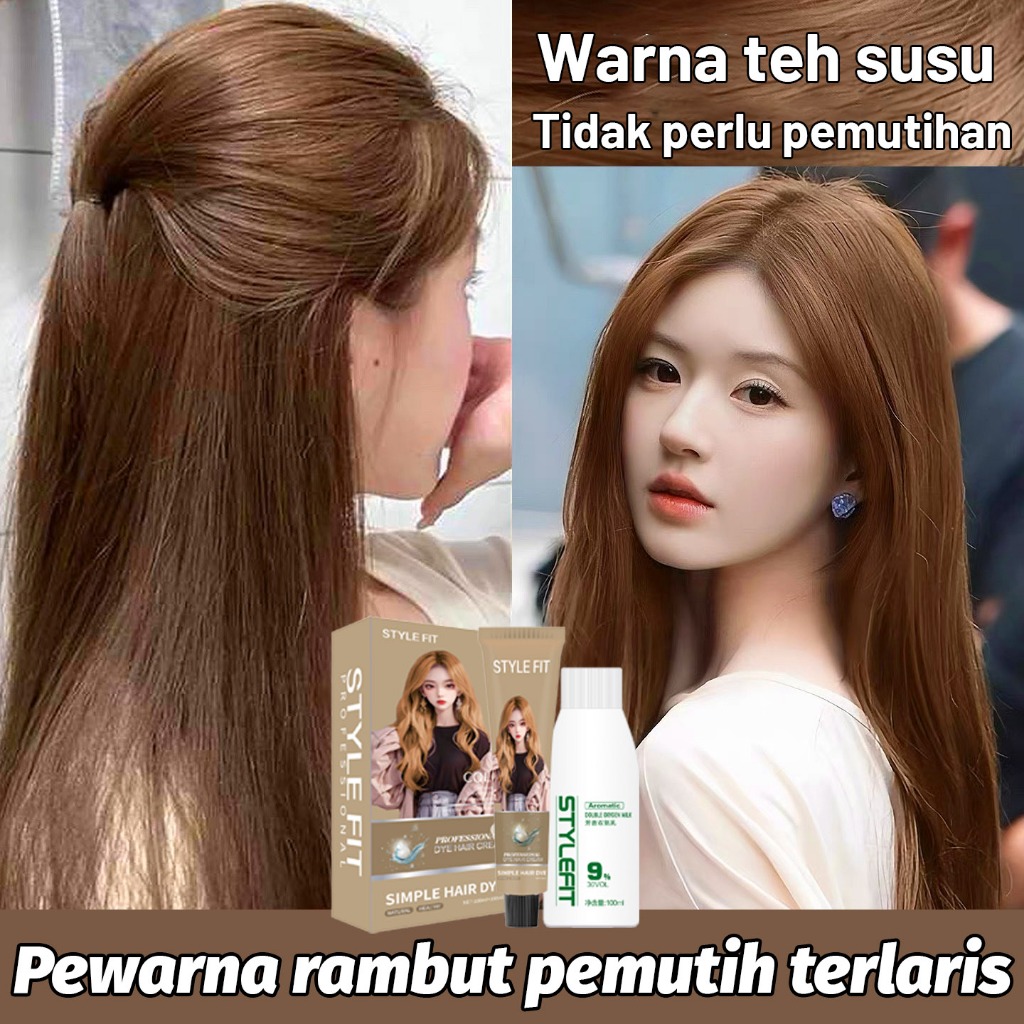 Jual COD [2026 Hot Sale]STYLE FIT Warna teh susu *200ml sari tumbuhan ...