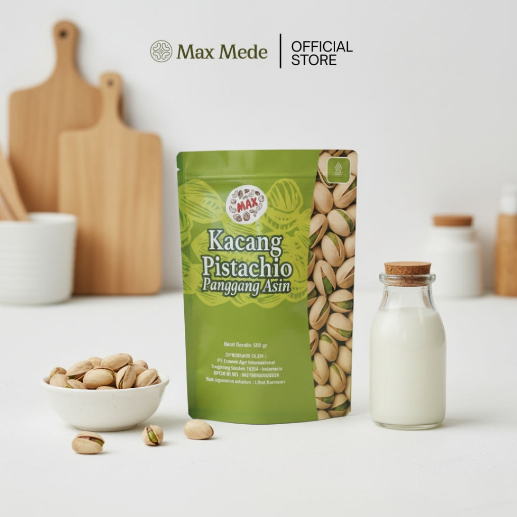 Jual Max Mede - Kacang Pistachio Panggang Premium 500gr Camilan Diet ...