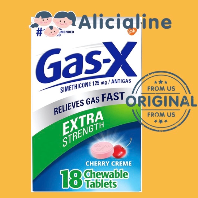 Jual Gas-X Antigas Extra Strength Chewable Tablets Cherry Creme Flavor ...