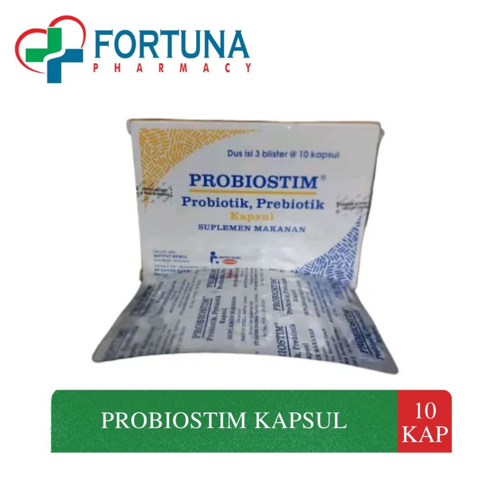 Jual PROBIOSTIM PROBIOTIK & PREBIOTIK 10 KAPSUL (PENGIRIMAN INSTANT ...