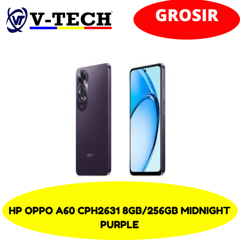 Jual HP OPPO A60 CPH2631 8GB/256GB MIDNIGHT PURPLE | Shopee Indonesia