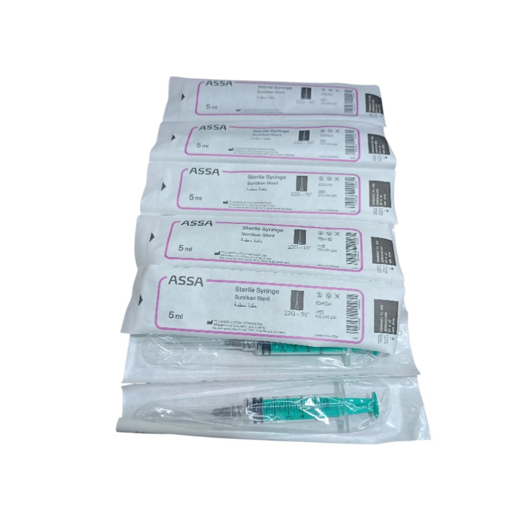 Jual steril syringe assa 5cc paket 10 pcs | Shopee Indonesia
