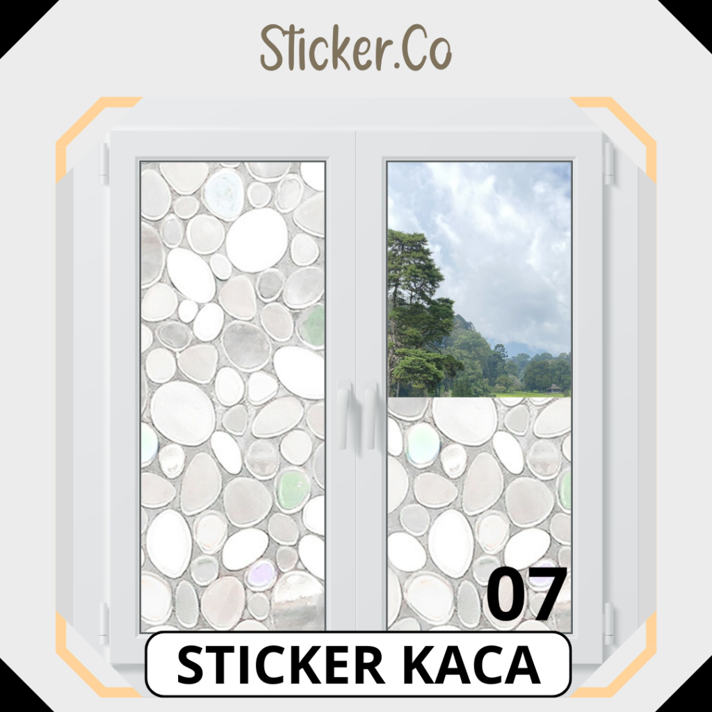 Jual Sticker.Co Sticker Kaca SandBlast Batu Batuan Ukuran 45cm / 60cm ...