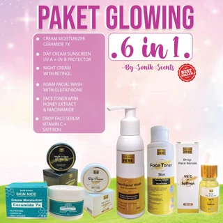 Paket Skincare Glowing 6 in 1 Anti Aging Brightening