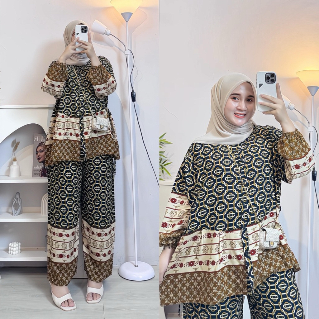 Jual RAFELLA SET RAYON RAMPEL / Setelan Wanita Rayon Premium standar ...
